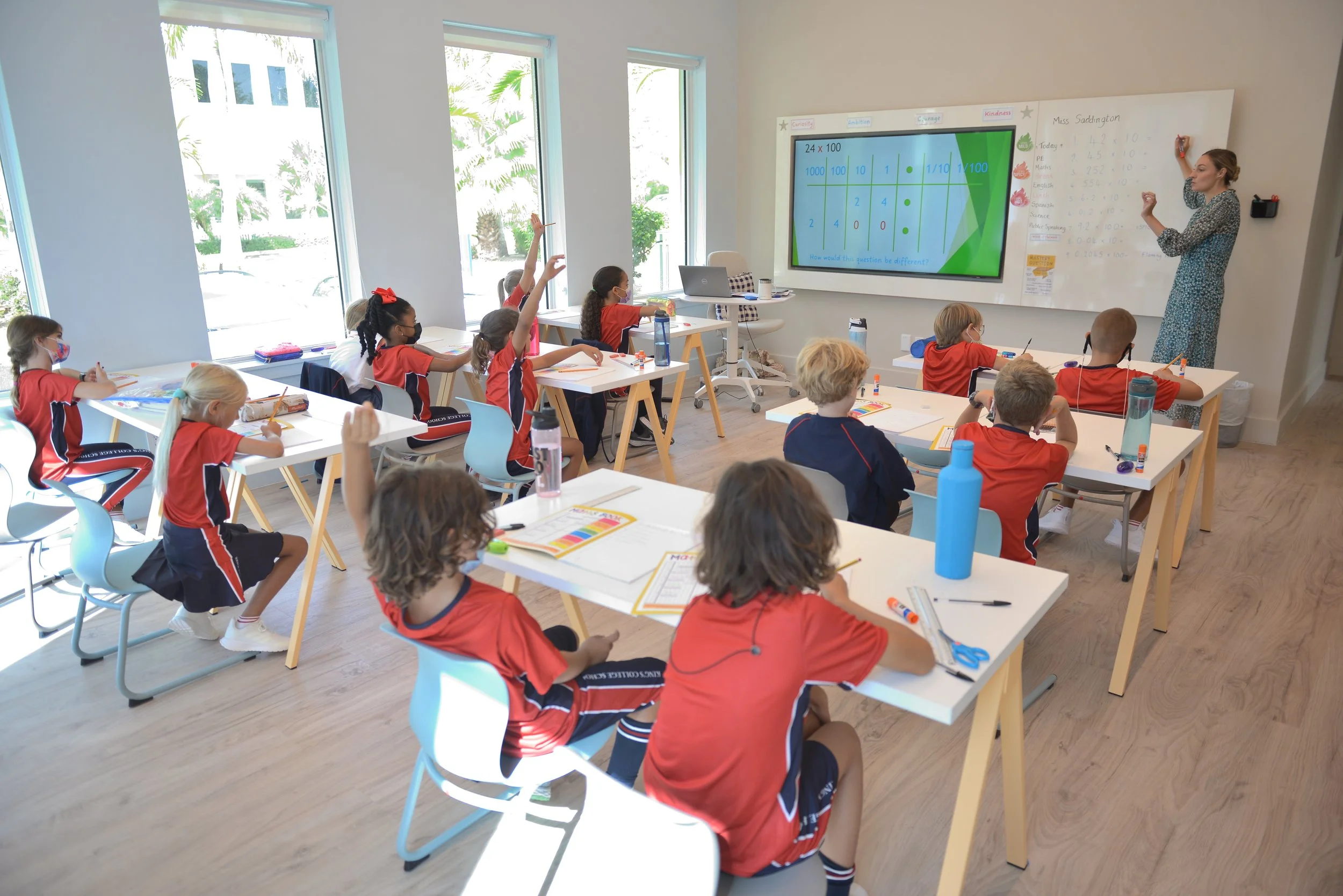  The classroom in action at King’s College School, The Bahamas.  