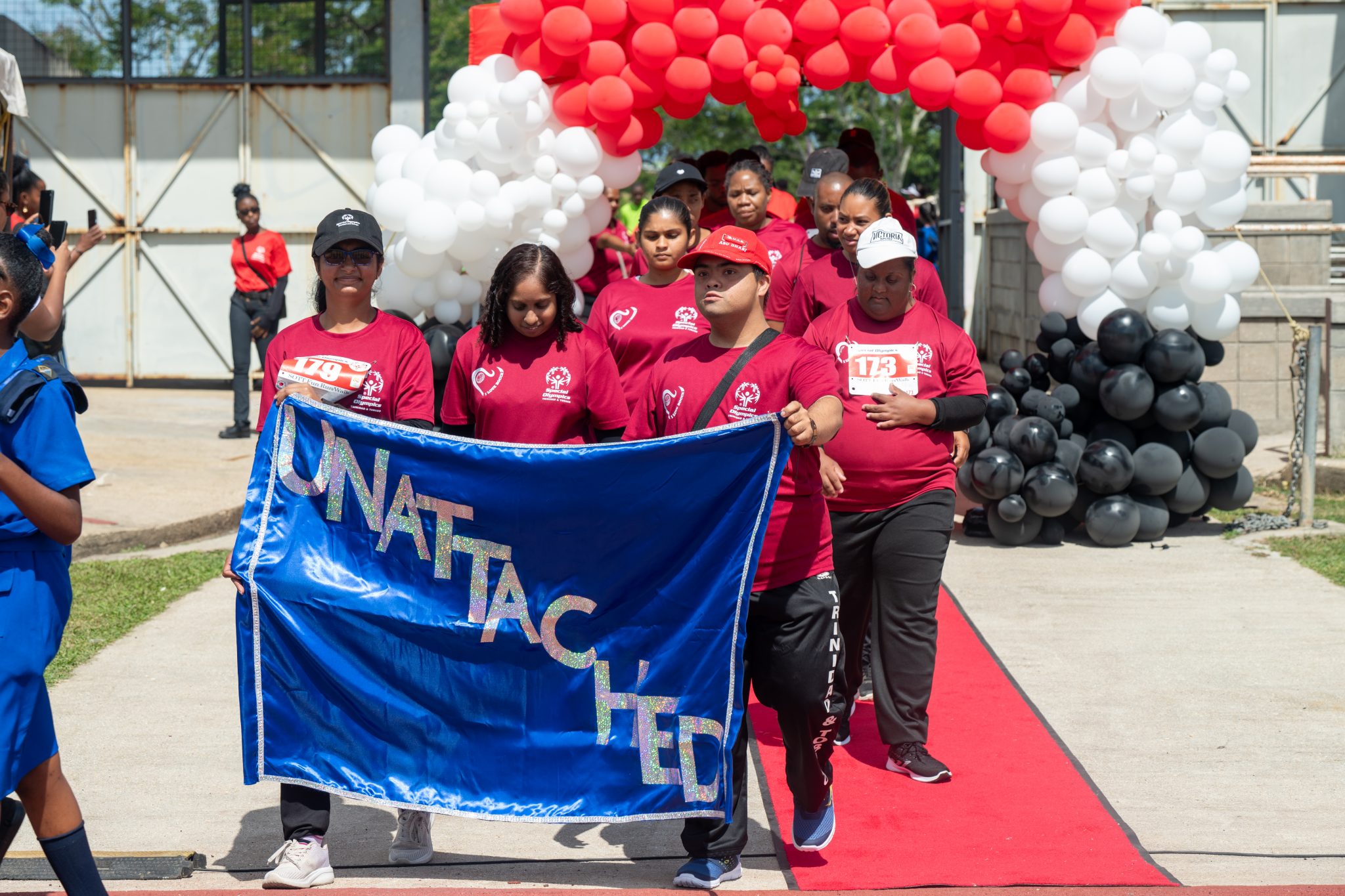 Independent Athletes walking into the 2026 SOTT National Games opening
ceremony at the Mannie Ramjohn Stadium in Marabella.