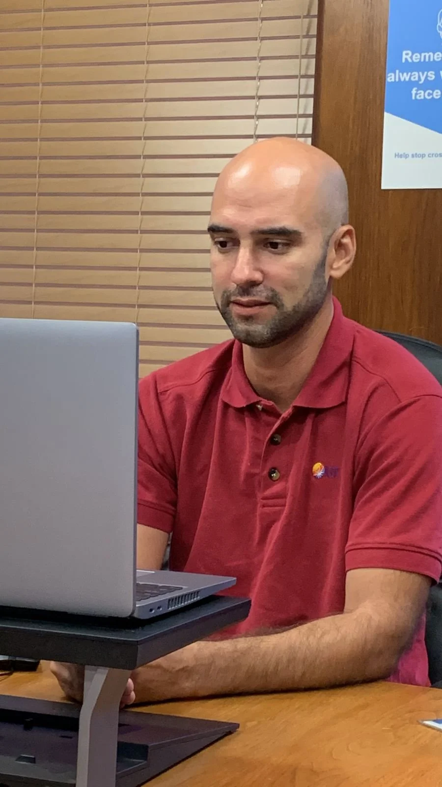 International Game Technology (IGT)’s Market Research Analyst, Daniel de Gannes prepares to address the young audience during one of IGT ASA International Men’s Day celebratory events.