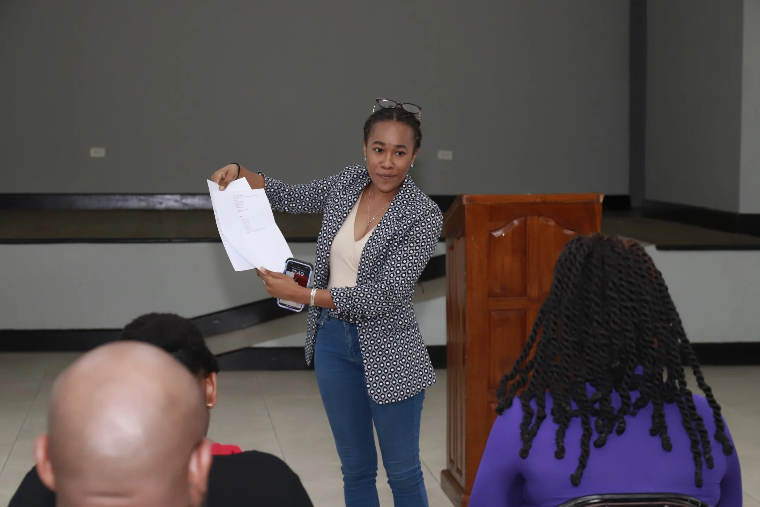 Facilitator for Resume Writing, Natalia Lewis leads one of the sessions on the day.