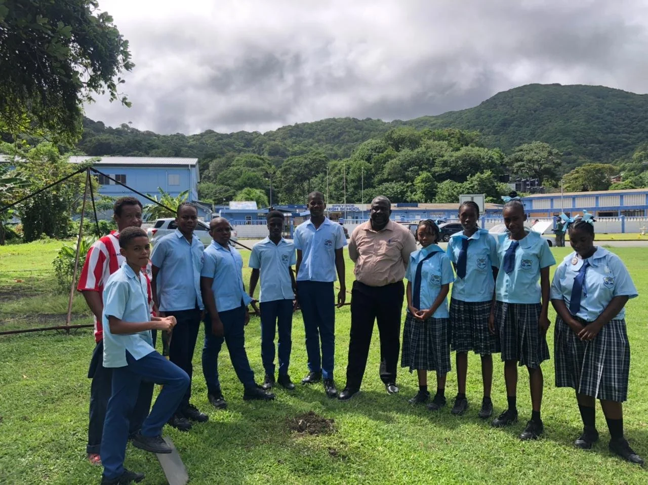 There’s no stopping these nature champions from Speyside High School as they begin their tree planting project in Tobago.