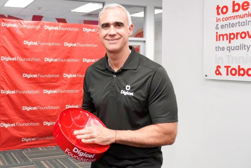 Digicel Group CEO Marcelo Cataldo visits the Digicel Trinidad and Tobago Foundation office on Maraval Road, Port of Spain on the occasion of the Foundation’s 12th anniversary in July 2024.