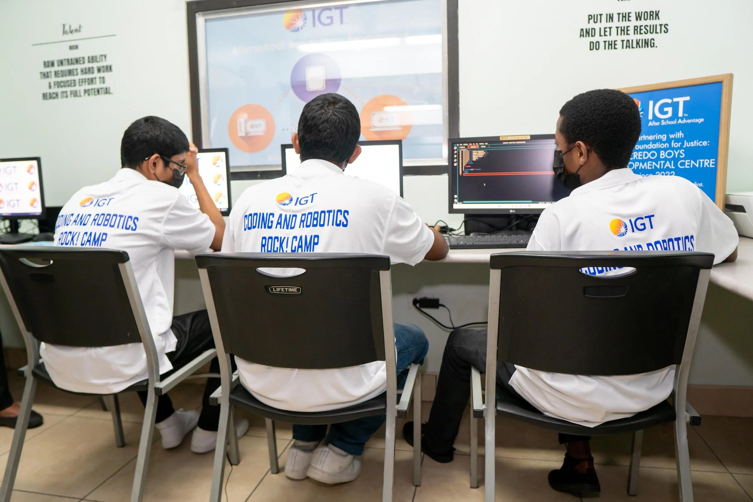 Students deeply engrossed in mastering new tech skills at the third virtual IGT Coding and Robotics Rock! Camp which was held last year, 17 - 28 July 2023.