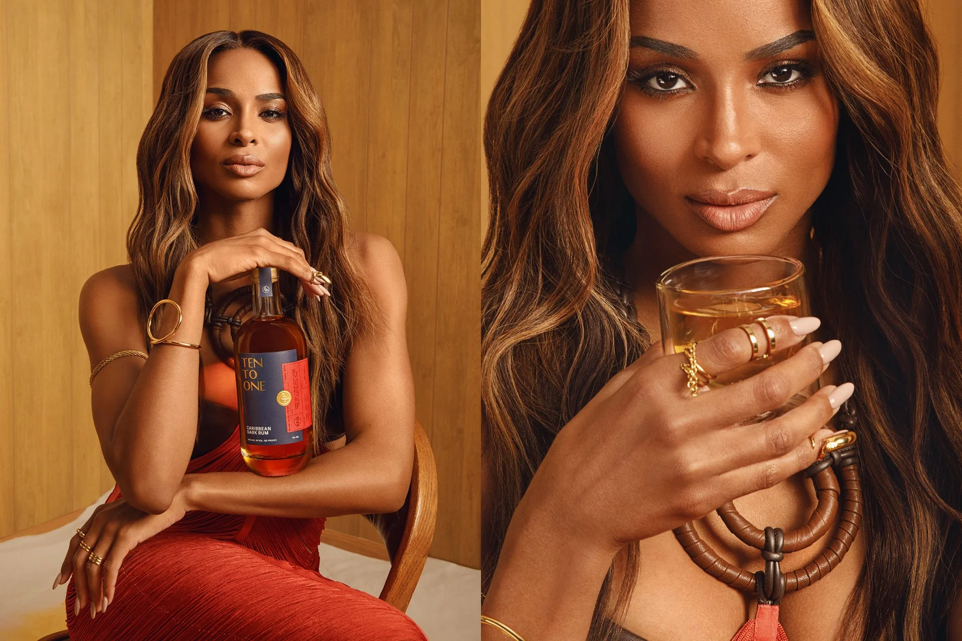  Grammy award-winning Ciara and Ten to One Rum.  
