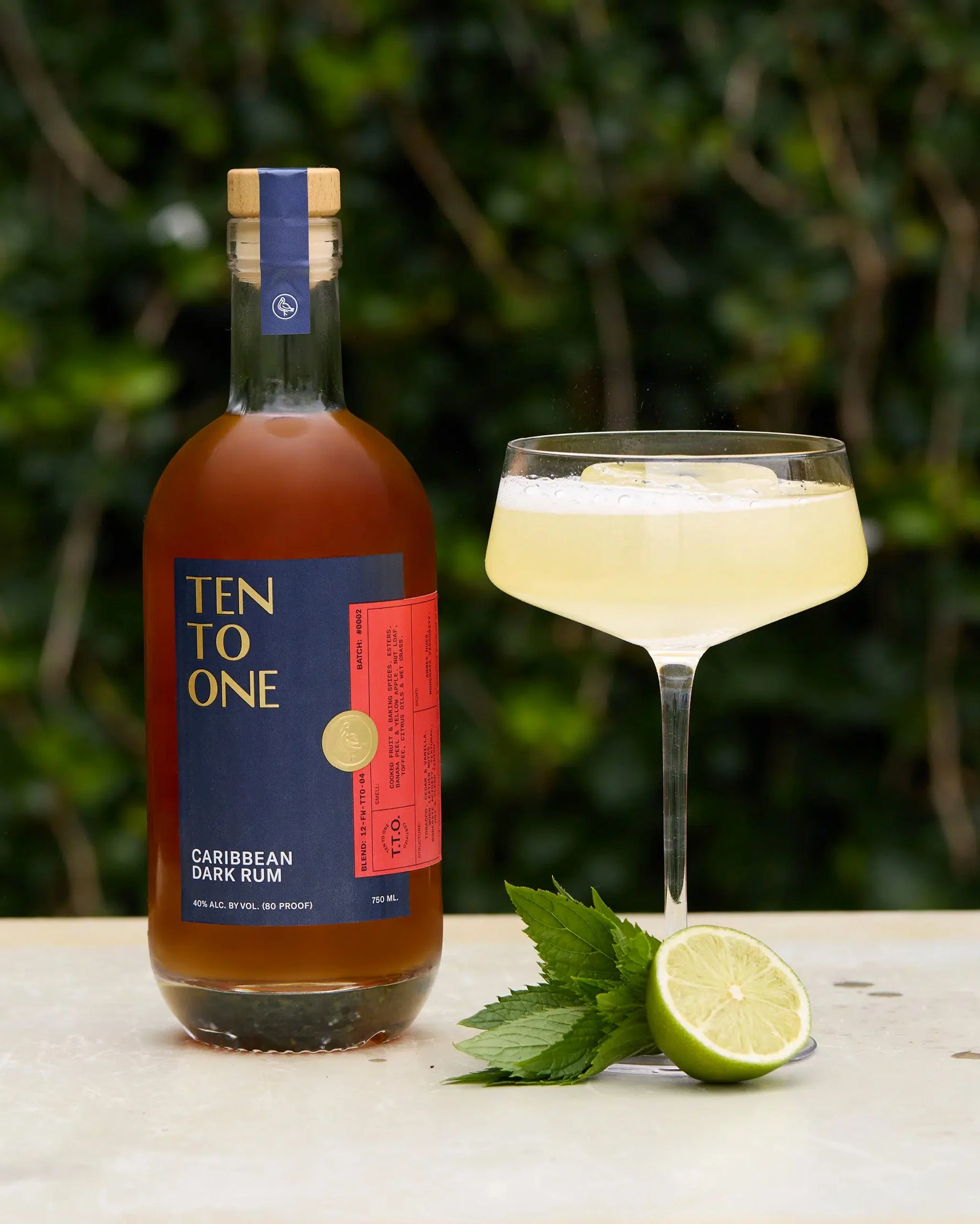 The Young Trini, a new twist on a classic cocktail from Ten To One Caribbean Rum.