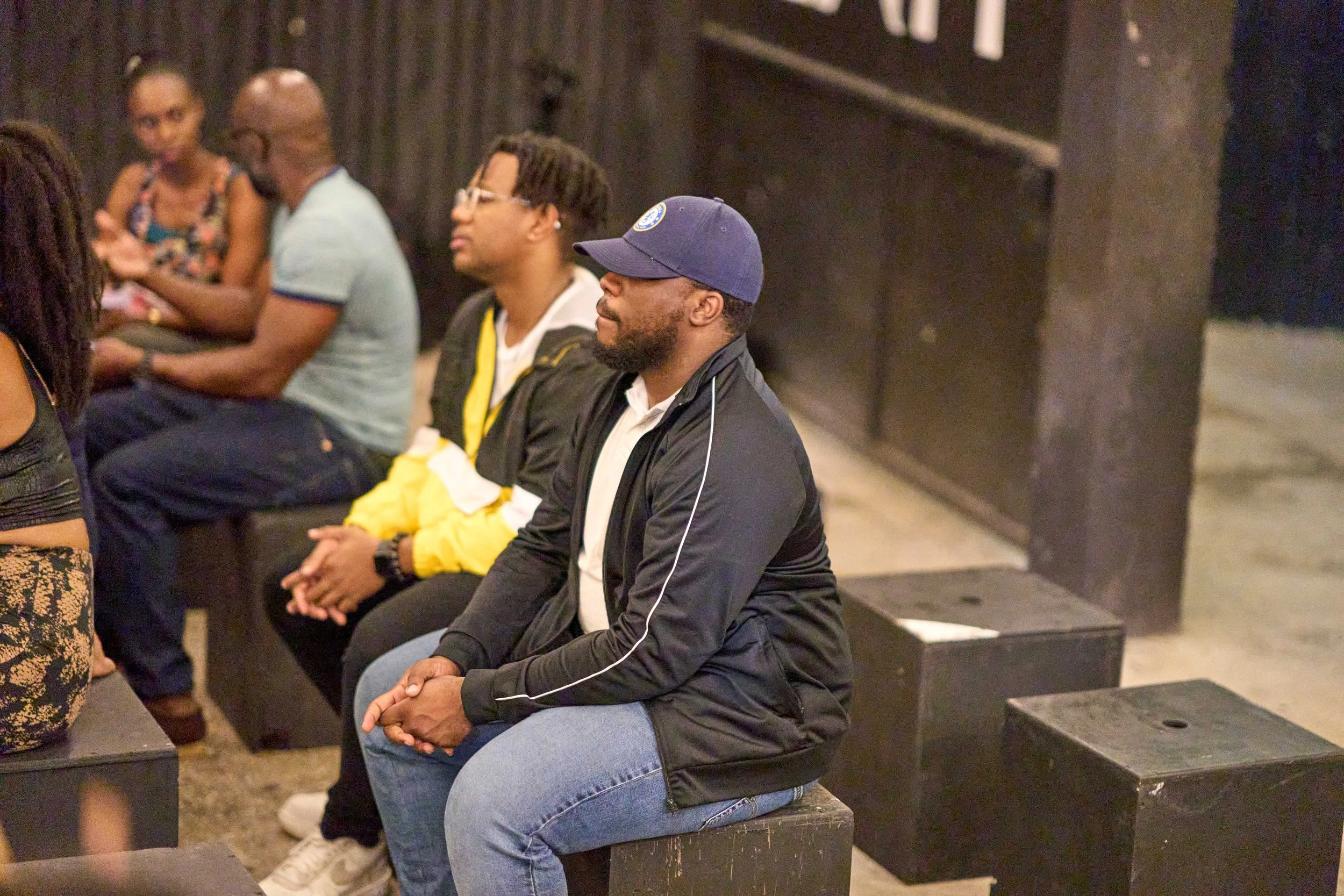  The audience appeared fully engrossed during the screening of ‘Love is de Ting’ at the Big Black Box on April 1. 