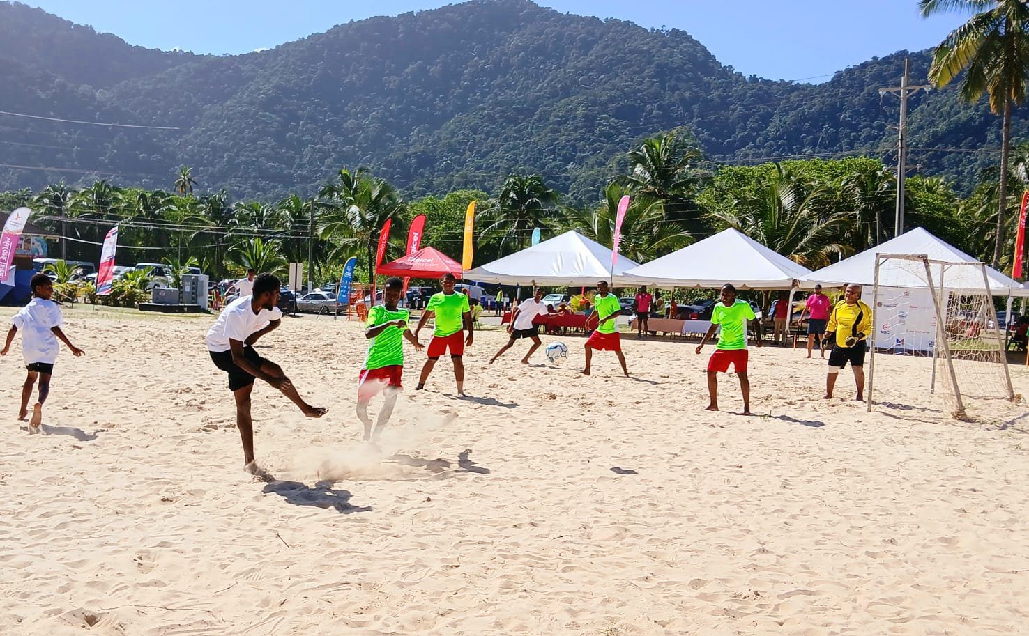 The competition was fierce during the Special Olympics Regional Beach Football Games at Maracas Beach, 9 - 10 November 2024.