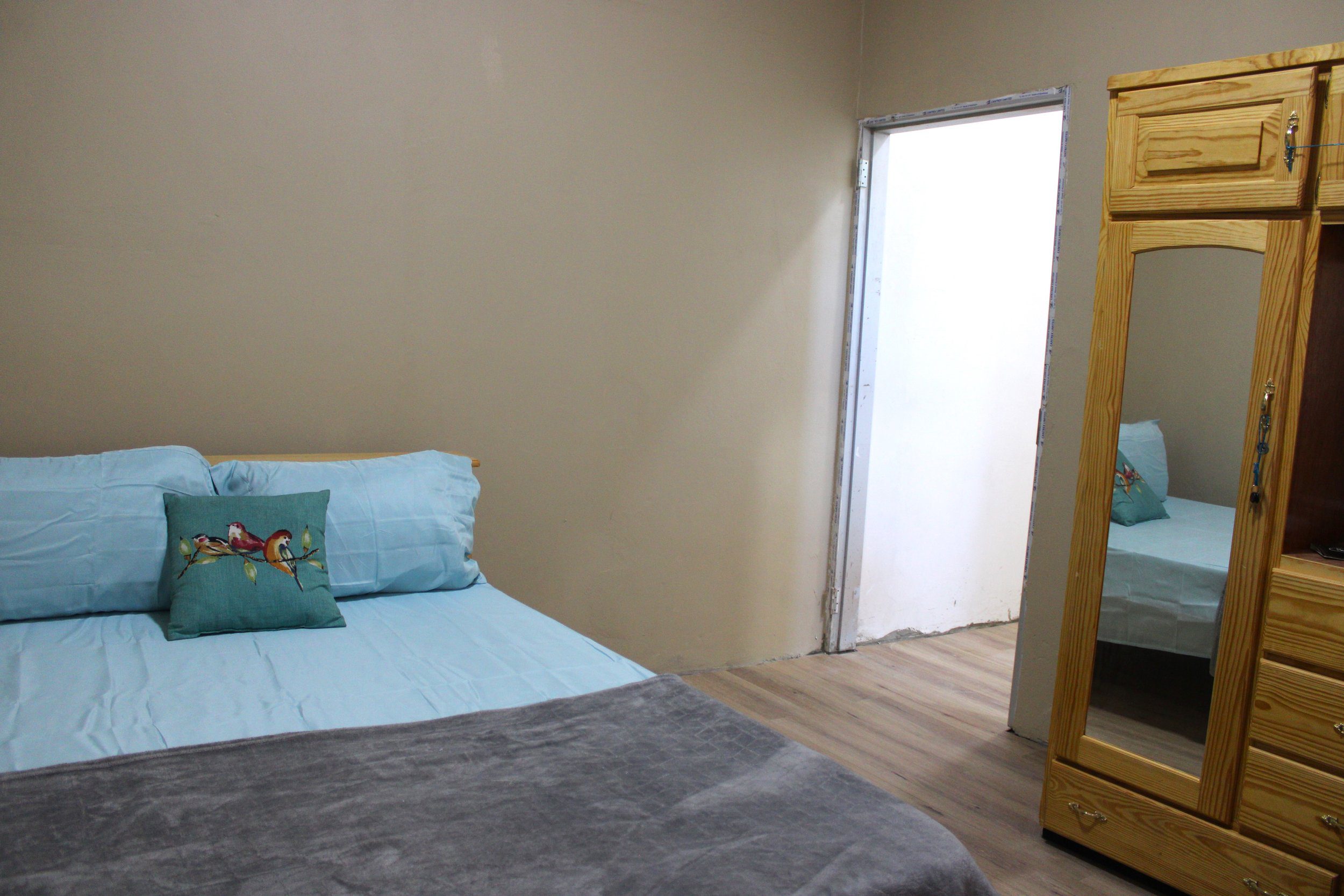 This bedroom is a cosy sanctuary where survivors can start anew at Tabitha’s Home for Women and Children in Tobago.