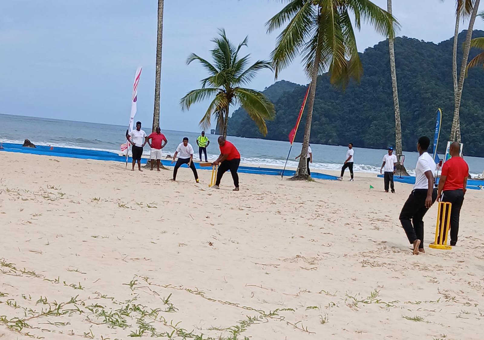 Beach Cricket at play during the Special Olympics Regional Beach Games on Saturday 9 November, 2024.
