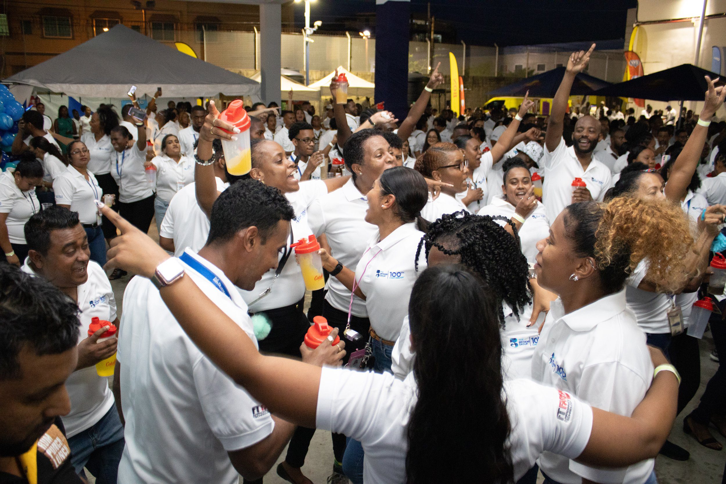 A rousing performance by Sekon Sta and DJ Nuphoric got the Brydens Group moving at its 100th anniversary celebration on Friday 27th October 2023, held at the company’s San Juan compound.