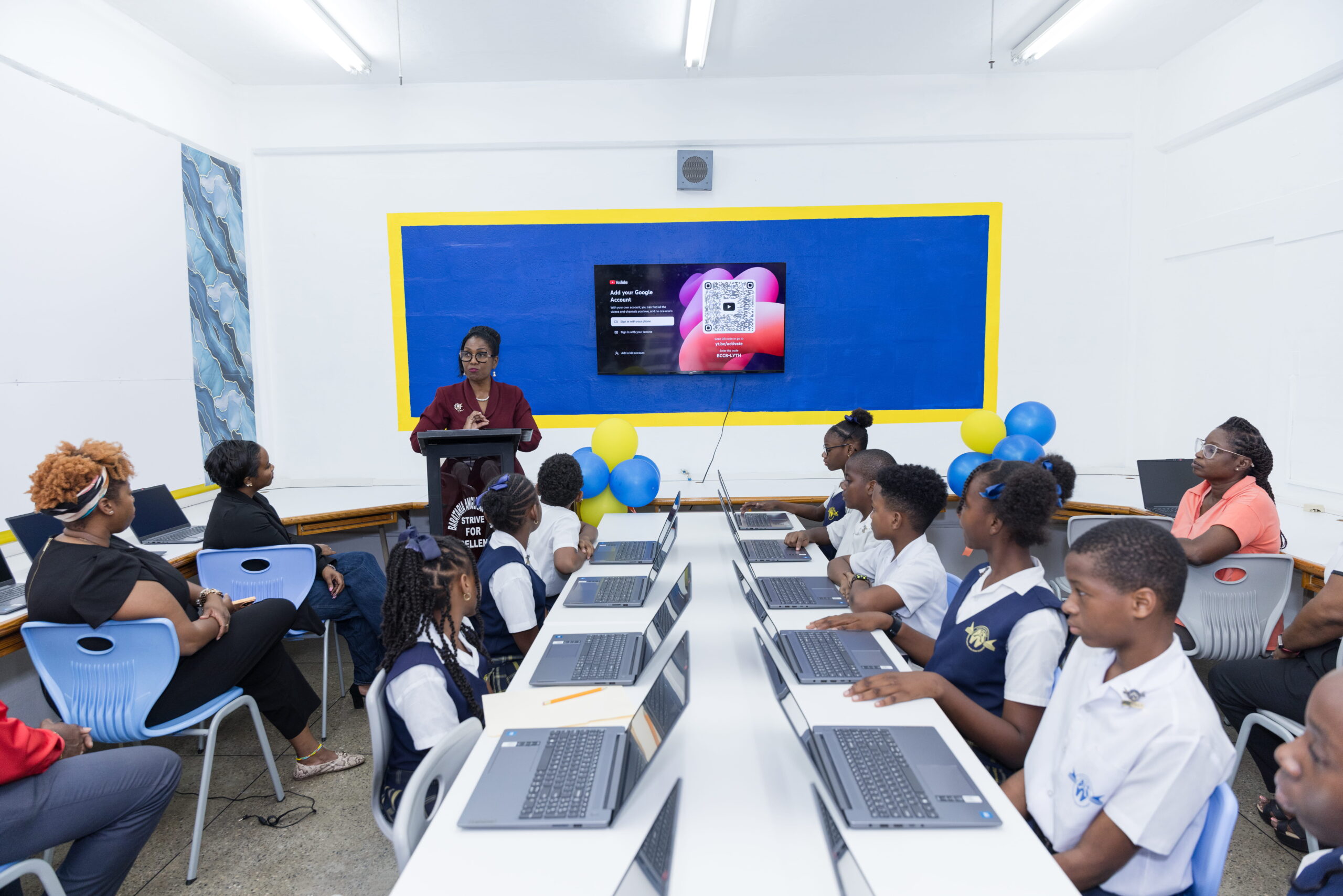Photo 2: The new technology lab at Barataria Anglican Primary School, funded through the Digicel Foundation and Shell Trinidad and Tobago EPIC programme, will support digital learning while prioritising student education in safer internet use.